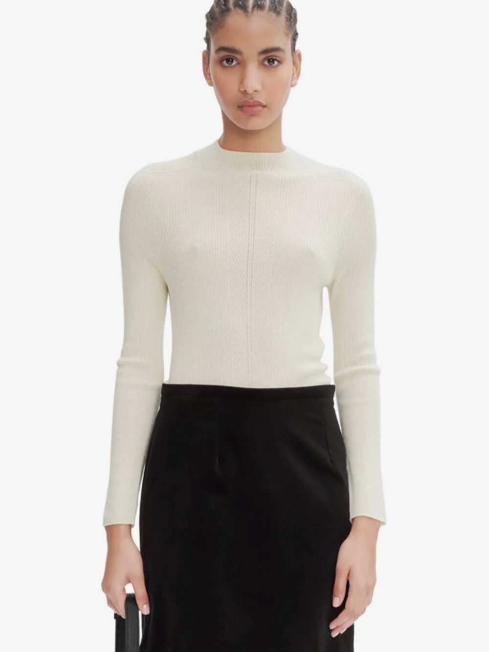 A.P.C. CARA SWEATER IN OFF-WHITE SIZE SMALL